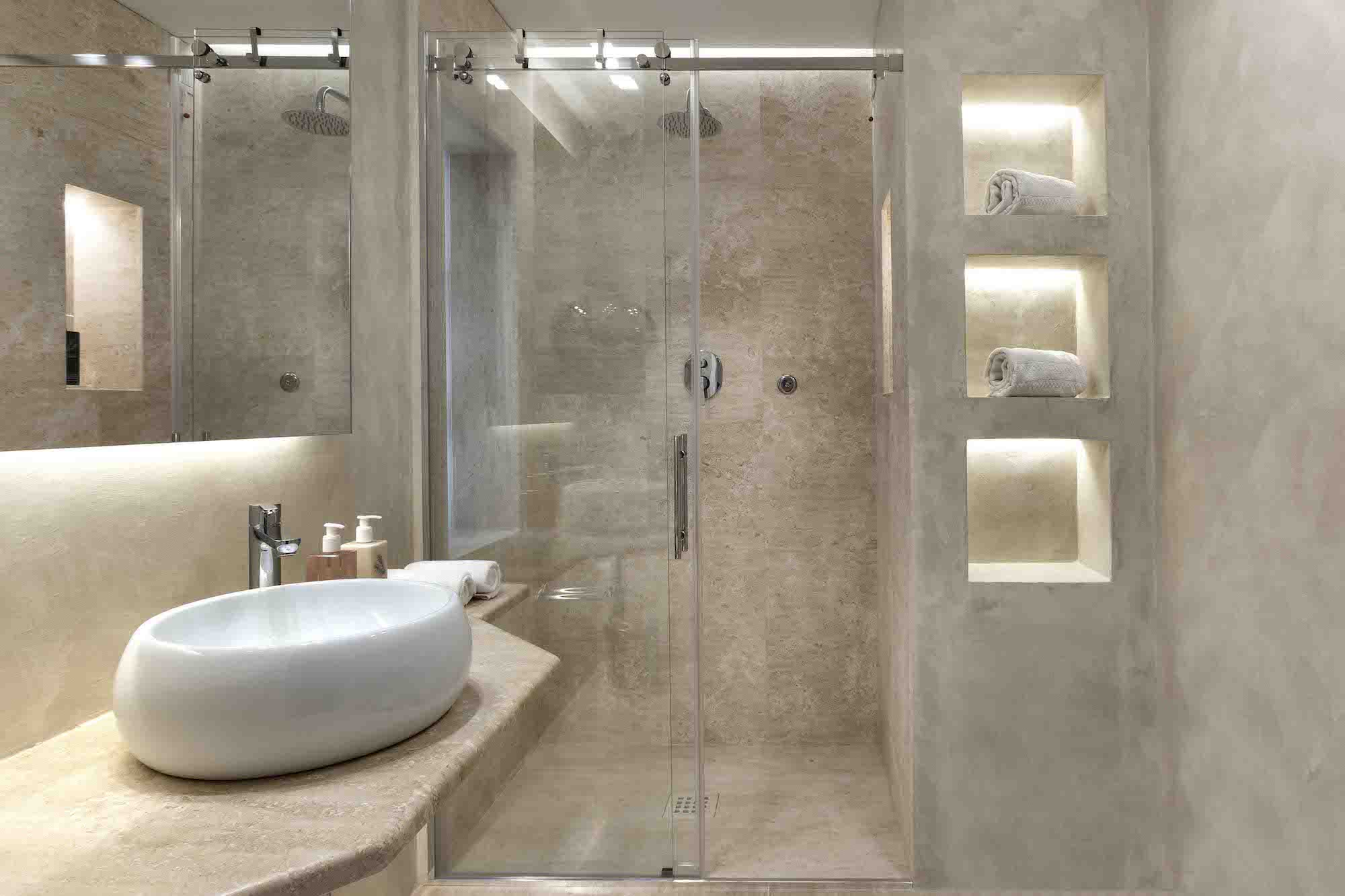 Comfort Sea View Bathroom Gabbiano Azzurro Hotel Sardinia